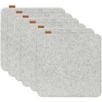 Miqio Sitzkissen 6 er Set Sitzkissen 6 Sitzauflage mit Antirutschnoppen 35 x 35 cm, Nachhaltig: Aus recycelten PET Flaschen hergestellt.