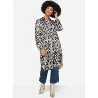 Angel of Style Longbluse Longbluse Alloverdruck Hemdkragen Langarm
