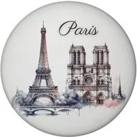 speecheese Magnet Wahrzeichen Paris Magnet rund