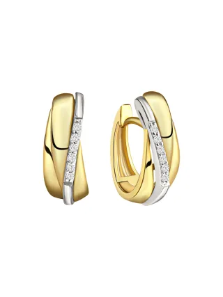 Celesta Gold Ohrring 375/- Gelbgold Weißgold