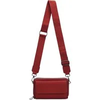 ITALYSHOP24 Schultertasche Damen Tasche Crossbody Brusttasche Kartenetui Umhängetasche Smartphone (kleine Gürtel-Tasche, 2 getrennte Fächer, breites Gurt, Kartenetui), Bodybag Geldbörse Muster Taschengurt Handytasche Leder Optik Crossover