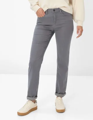 Brax Damen Five-Pocket-Hose Style MARY SMOKE GREY, grau, Gr. 40K