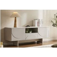 riess-ambiente TV-Board SAVOY 150cm weiß - Keramik, mit Schublade, 3D-Front, Stauraum, stehend (Einzelartikel, 1 St), modernes Lowboard - ideal für Flur, Ess-, Wohnbereich und TV-Ecke
