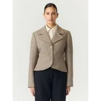 Y.A.S Kurzjacke YASTHELA LS WOOL BLEND SHORT JACKET NOOS Materialmix mit Wolle