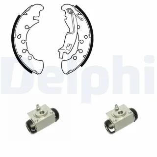 Delphi Bremsbacken vormontiert hinten Fiat Idea Lancia Musa