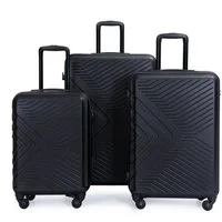 Travelhouse Trolleyset Bali, 4 Rollen, (Komplett Set, 3 tlg., 3-er Koffer Set), Inneinader stapelbar. Standfüße mit Hängefunktion M&L.