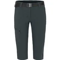 Bergson Outdoorhose BARLEE Capri (slim) Damen 3/4 Wanderhose, vielseitig, pflegeleicht, Normalgrößen, dunkel