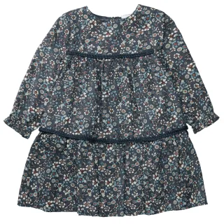 BASEFIELD - Md.-Kleid deep marine aop - Gr. - 122