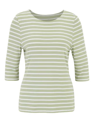 JOY sportswear - CARINA T-Shirt salbei stripes - Gr. - 38