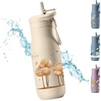 JENARD Trinkflasche JENARD Trinkflasche Kinder Edelstahl doppelwandig auslaufsicher, doppelwandig, auslaufsicher, BPA-frei, isolierend, robust