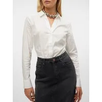 Vero Moda Blusenbody VMLADY L/S G-STRING SHIRT WVN NEW NOOS