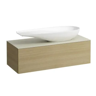 LAUFEN Waschtischunterschrank und Waschtischplatte ALESSI 500x1200x370 H4313250972501
