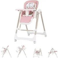 Chipolino Kombihochstuhl Hochstuhl 2 in 1 Milk Shake, verstellbar, Babyschaukel, Räder