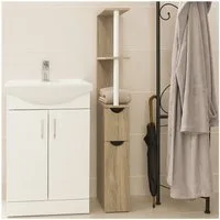 HTI-Living Raumteilerregal Raumteilerregal 118 cm Thekla Sonoma, Stück 1-tlg., Beistellschrank Nischenregal