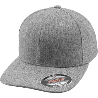 Flexfit PLAIN SPAN Stretchable Curved Cap - heather grau