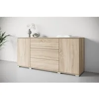 OTTO home Sideboard Kenia, Kommode für das Schlafzimmer/Wohnzimmer (1 St), Modernes Sideboard mit 3 Schubladen und 4 Fächern, Breite 150 cm