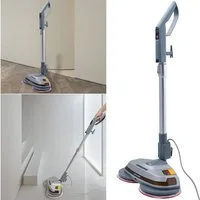 Casativo Hartbodenreiniger 85W Tiefenreinigende Boden-Poliermaschine Teleskopgriff Sprühfunktion, 85 W, mit Wischwasser-Tank, 260 U/Min, waschbare Klett-Pads, 3,2 kg 5m-Kabel
