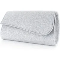 White Lady Clutch Julia Glitter Clutch
