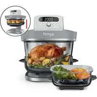 NINJA Fritteuse AS090EUWH, 5,7 L XL Glas-Heißluftfritteuse mit 5 Programmen