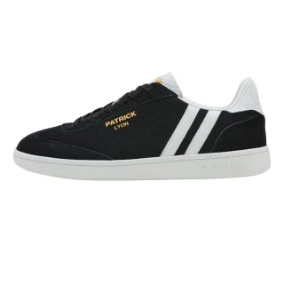 Patrick - "Lyon" Sneaker für Herren, Wildleder, Cupsohle (Schwarz/Weiß)