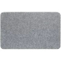 matches21 HOME & HOBBY Fußmatte Nadelfilz Fussabtreter Hell-grau als 40x60 cm Türmatte, rechteckig, Höhe: 5 mm, Rutschfeste Rips-Matte als reinigungsstarke innen Sauberlaufmatte