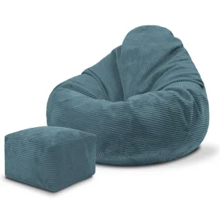 Dreamroots Sitzsack, Dunkelblau, Blau, Textil, 70x70x70 cm, Oeko-Tex® Standard 100, Wohnzimmer, Hocker, Sitzsäcke, XXL Sitzsäcke