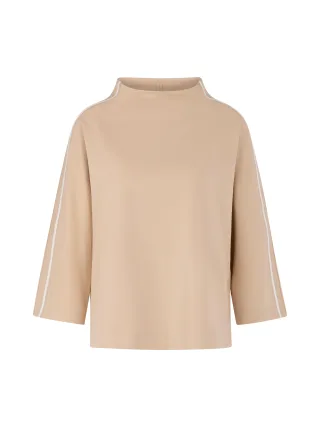 Marc Cain Sports - Sweatshirt mit Stehkragen light stone - Gr. - 34