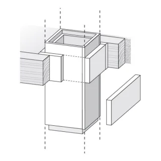 Bertrams Camino-fix Durchführung 02DFH für Holzdecken L90