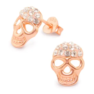 Totenkopf Ohrringe aus 925 Silber