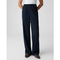 OPUS Stoffhose MELANE BLOOM Wide Leg Pants mit Komfortbund Elastischer Gummibund, Eingrifftaschen und fließender Fall