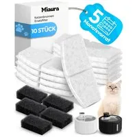 Miaura Wasserfilter für Katzentrinkbrunnen, Zubehör für Miaura, 10er Set
