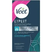 Veet Kaltwachsstreifen EXPERT, 16 St., Für Bikinizone & Achseln, - zur Haarentfernung für alle Hauttypen inkl. sensibler Haut