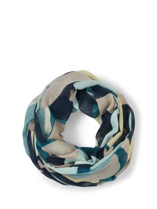 Tom Tailor - Loop-Schal mit Muster - Gr. - OS