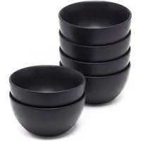 HIT Trading Dipschale BRUNCH, Ø 9,5 cm, Schwarz matt, Steingut