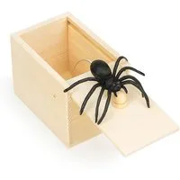 Geschenkehöhle Spiel The Original Spider Prank Box - Scherzartikel lustig zum Erschrecken, Prank-Box (Scherzartikel) – sorgt für Schock & Lacher zugleich!