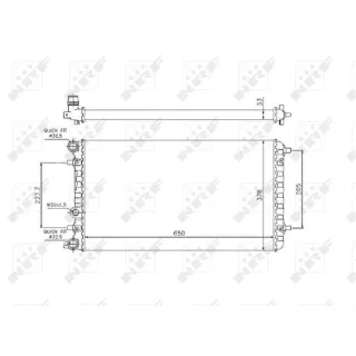 NRF Motork?hler gel?tet VW New Beetle 1,8