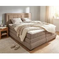 OTTO home Boxspringbett MIVVA inkl. Bettkasten & Topper, Komfortliegehöhe: 67cm, Breite: 180cm, in H3, H4 oder Hmix H3/H4, wahlweise mit oder ohne LED-Leuchten