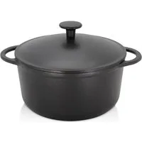 Krüger Fleischtopf Eisenguss Fleischtopf mit Deckel RUSTICA, Gusseisen (1-tlg), für Induktions-Kochfelder geeignet