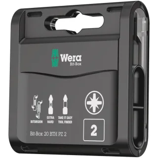 Wera Bit-Box 20 BTH PZ, PZ 2 x 25 mm, 20-teilig - 05057762001