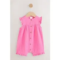 Next Strampler Babystrampler aus Musselin mit kurzem Bein (1-tlg)