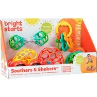 Bright Starts Greifspielzeug Soothers & Shakers™ 5 Piece Gift Set (Set, 5-tlg)