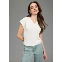 Bruno Banani V-Shirt mit V-Ausschnitt und Strukturmuster