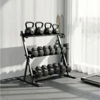 SPORTNOW Kurzhantelständer Max. 200kg, (Gewichtsständer, 1-St., Hantelständer), für Hanteln, Kettlebells (Nur Ständer)