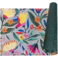 ANRO Küchenläufer RANNA pflegeleicht Teppichläufer Bodenmatte Flurläufer Küchenteppich, eckig, Höhe: 3 mm, Meterware rutschfest 100cm Einfach Bunt wasserdicht