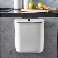 TUWENA Mülleimer Küchen Mülleimer mit Deckel 10L Biomülleimer, Wasserdicht Wandmontage