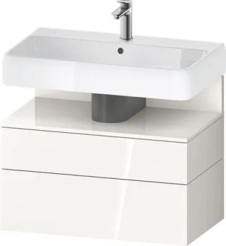 Duravit Qatego Waschtischunterbau wandhängend Weiß Hochglanz 790x470x590 mm - QA4394022220010 QA4394022220010