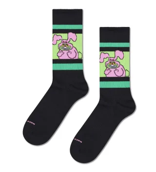 happy socks - Bunny Sneaker Sock Schwarz - Gr. - 43.5