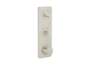 Hansgrohe Thermostat Modul 380/120 Unterputz FS Axor Citterio C 2 Verbr.edelstahl optik, 49700800 49700800