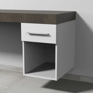 Sanipa Anbau-/Solitärschrank 2morrow (G2351) 510x350x520 Weiß-Matt, G235101 G235101