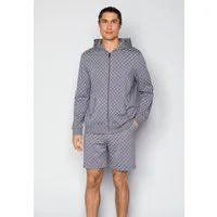 JOOP! Sweatjacke mit Cornflower-Print allover und Kapuze